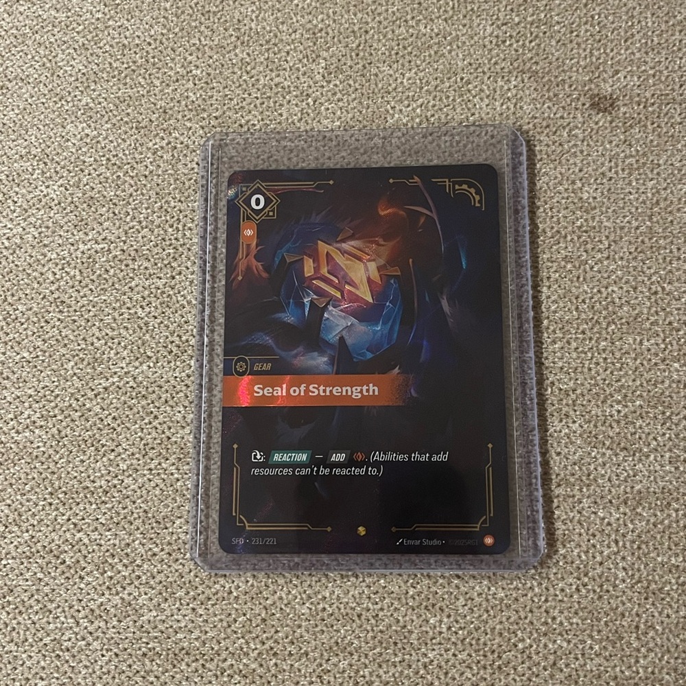 Seal of Strength (Overnumbered) - Spiritforged (SFD) Riftbound League Of Legends